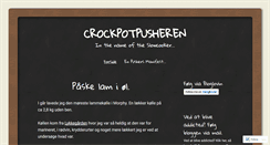 Desktop Screenshot of crockpotpusheren.com